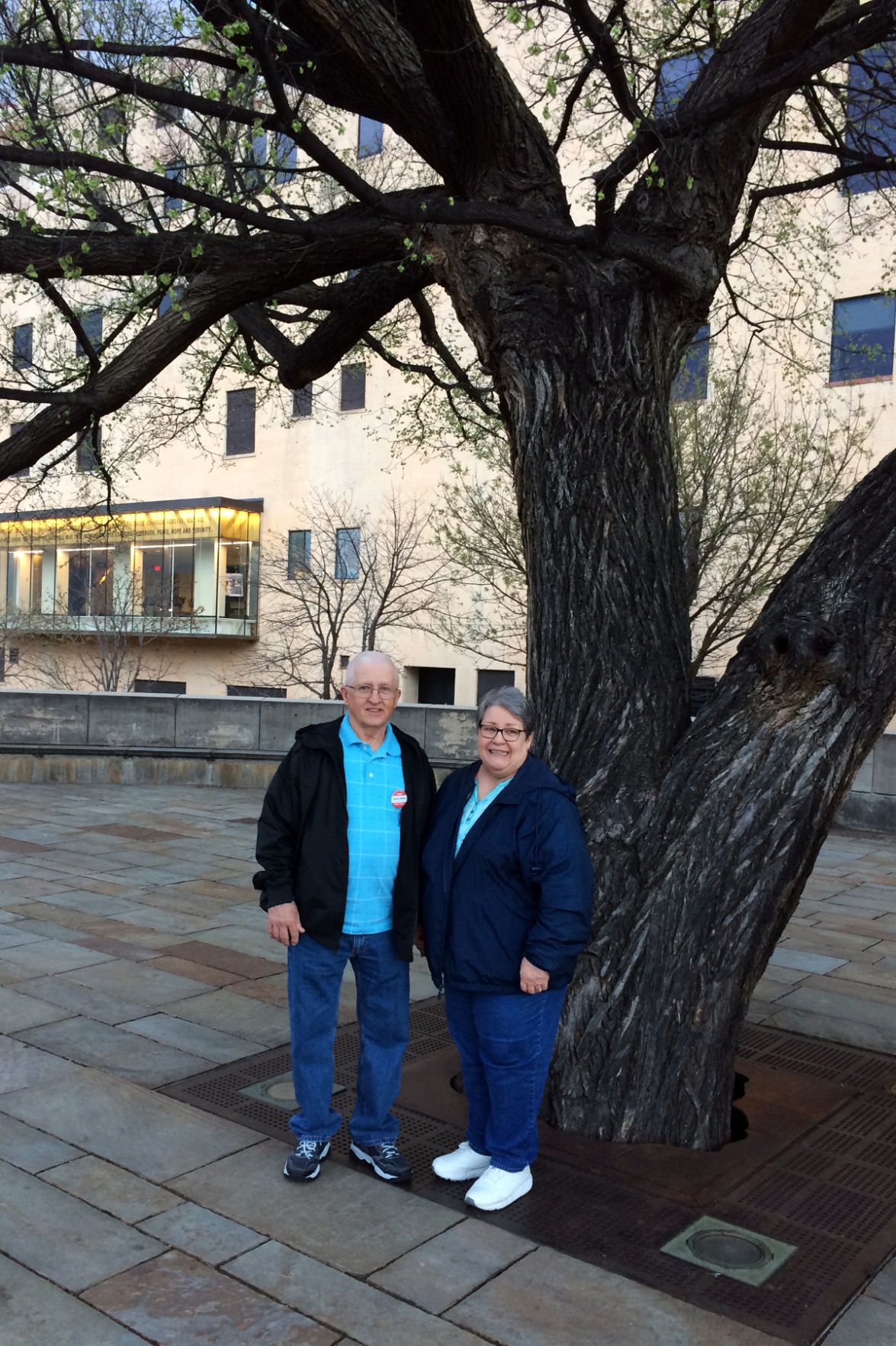 026 Doug and Missy Heiden at the Survivor Tree.JPG